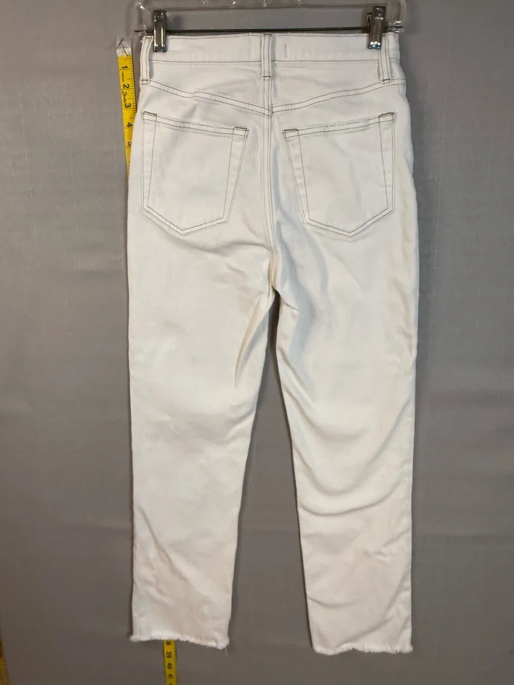 Women’s White Straight-Leg Jeans